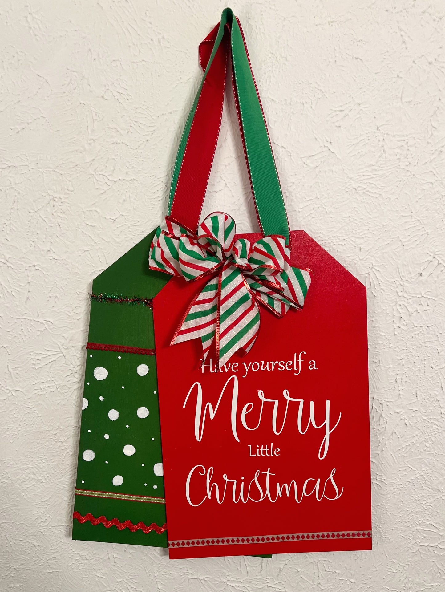 Christmas Gift Tag Door Hanger